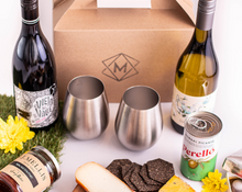 Load image into Gallery viewer, Picnic at Home Hamper with Wine & Treats