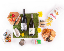 Load image into Gallery viewer, Picnic at Home Hamper with Wine & Treats