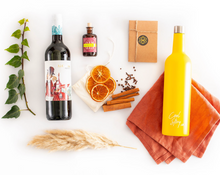 Load image into Gallery viewer, Spicy Mulled Wine Kit with Flask